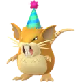 Raticate (Party Hat)