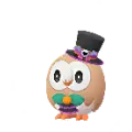 Rowlet (Halloween Top Hat)