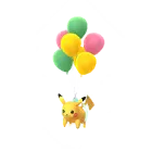 Pikachu (Green Balloons) in Pokémon GO