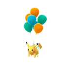 Pikachu (Orange Balloons) in Pokémon GO