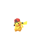 Pikachu (Casquette de Ludwig) dans Pokémon GO