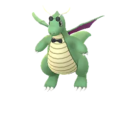 Dragonite (Sunglasses and Bow Tie) (Shiny) in Pokémon GO