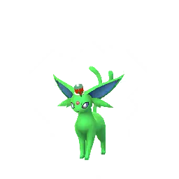 《Pokémon GO》中的太陽伊布 (假日帽) (異色)