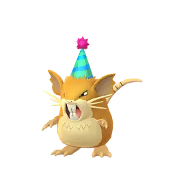 Rattatac (Chapeau de fête) (Mâle) dans Pokémon GO