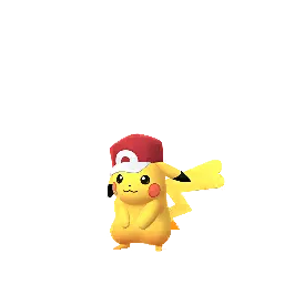 Pikachu (Red’s Hat) (Female) in Pokémon GO