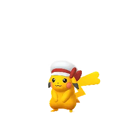 Pikachu (Lyra’s Hat) (Shiny, Female) in Pokémon GO