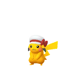Pikachu (Lyra’s Hat) (Shiny, Male) in Pokémon GO