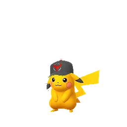 Pikachu (Team Valor Hat) (Shiny, Male) in Pokémon GO