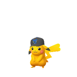 Pikachu (Team Mystic Hat) (Shiny, Female) in Pokémon GO