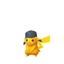 Pikachu (Team Mystic Hat) (Shiny, Male) in Pokémon GO