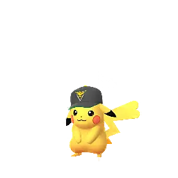 Pikachu (Team Instinct Hat) (Female) in Pokémon GO