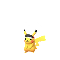 Pikachu (Marathon Visor) (Female) in Pokémon GO