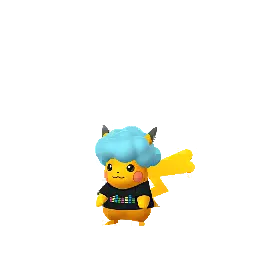 Pikachu (PokéXciting! Turquoise) (Shiny, Female) in Pokémon GO