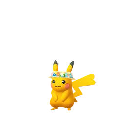 Pikachu (Flower Hat) (Shiny, Female) in Pokémon GO