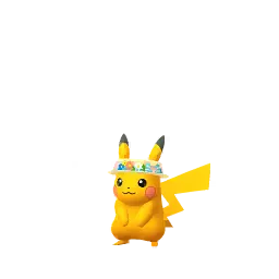 Pikachu (Flower Hat) (Shiny, Male) in Pokémon GO