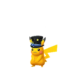 Pikachu (Party Top Hat) (Shiny, Male) in Pokémon GO