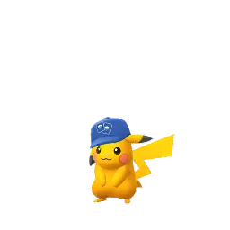 Pikachu (Pokémon TCG Hat) (Shiny, Male) in Pokémon GO