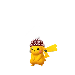 Pikachu (Snowflake Beanie) (Shiny, Female) in Pokémon GO