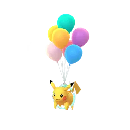 Pikachu (Multicolored Balloons) (Male) in Pokémon GO