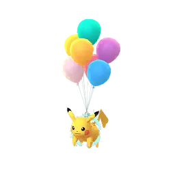 Pikachu (Multicolored Balloons) (Female) in Pokémon GO