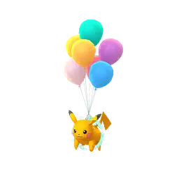 Pikachu (Multicolored Balloons) (Shiny, Male) in Pokémon GO
