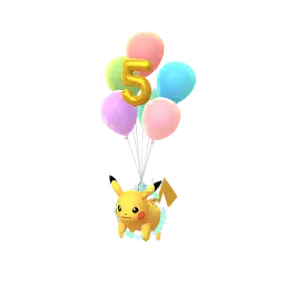 Pikachu (5th Anniversary Balloons) (Male) in Pokémon GO