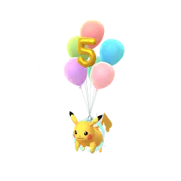 Pikachu (5th Anniversary Balloons) (Female) in Pokémon GO