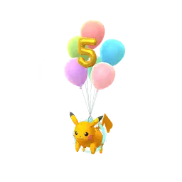 Pikachu (5th Anniversary Balloons) (Shiny, Female) in Pokémon GO