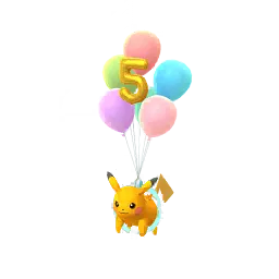 Pikachu (5th Anniversary Balloons) (Shiny, Male) in Pokémon GO