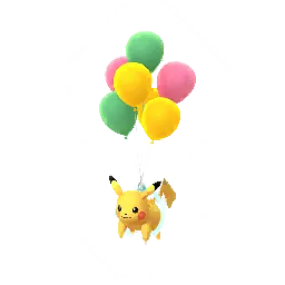 Pikachu (Green Balloons) (Female) in Pokémon GO