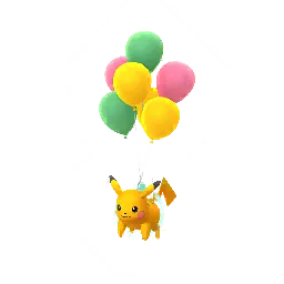 Pikachu (Green Balloons) (Shiny, Male) in Pokémon GO