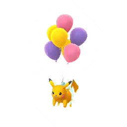 Pikachu (Purple Balloons) (Shiny, Female) in Pokémon GO