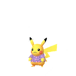 Pikachu (Purple Flower T-shirt) (Male) in Pokémon GO