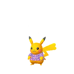Pikachu (Purple Flower T-shirt) (Shiny, Female) in Pokémon GO
