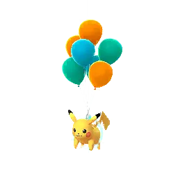 Pikachu (Orange Balloons) (Female) in Pokémon GO