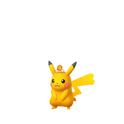 Pikachu (Sun Crown) (Shiny, Female) in Pokémon GO