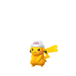 Pikachu (Dawn’s Hat) (Shiny, Female) in Pokémon GO