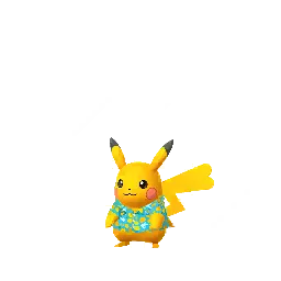 Pikachu (Blue Citrus Shirt) (Shiny, Female) in Pokémon GO