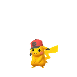Pikachu (Hilbert’s Hat) (Shiny, Male) in Pokémon GO