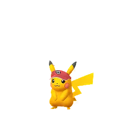 Pikachu (Nate’s Visor) (Shiny, Male) in Pokémon GO