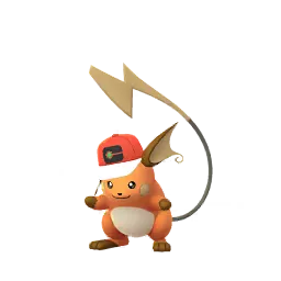 《Pokémon GO》中的雷丘 (世界帽子) (異色、雌性)