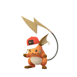 《Pokémon GO》中的雷丘 (世界帽子) (異色、雄性)