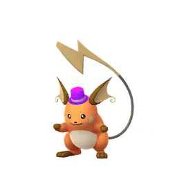 《Pokémon GO》中的雷丘 (新年派對帽) (異色、雌性)