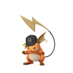 《Pokémon GO》中的雷丘 (fragment帽子) (異色、雄性)