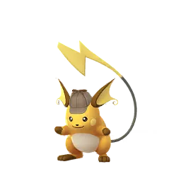 《Pokémon GO》中的雷丘 (偵探帽) (雌性)