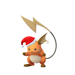 《Pokémon GO》中的雷丘 (聖誕帽) (異色、雄性)