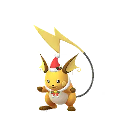 《Pokémon GO》中的雷丘 (假日服飾) (雄性)