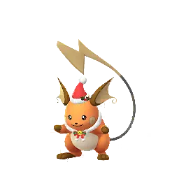 《Pokémon GO》中的雷丘 (假日服飾) (異色、雌性)