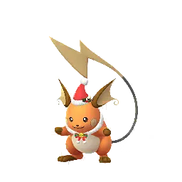 《Pokémon GO》中的雷丘 (假日服飾) (異色、雄性)