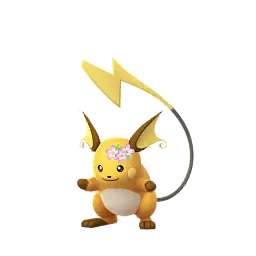 《Pokémon GO》中的雷丘 (花飾) (雌性)